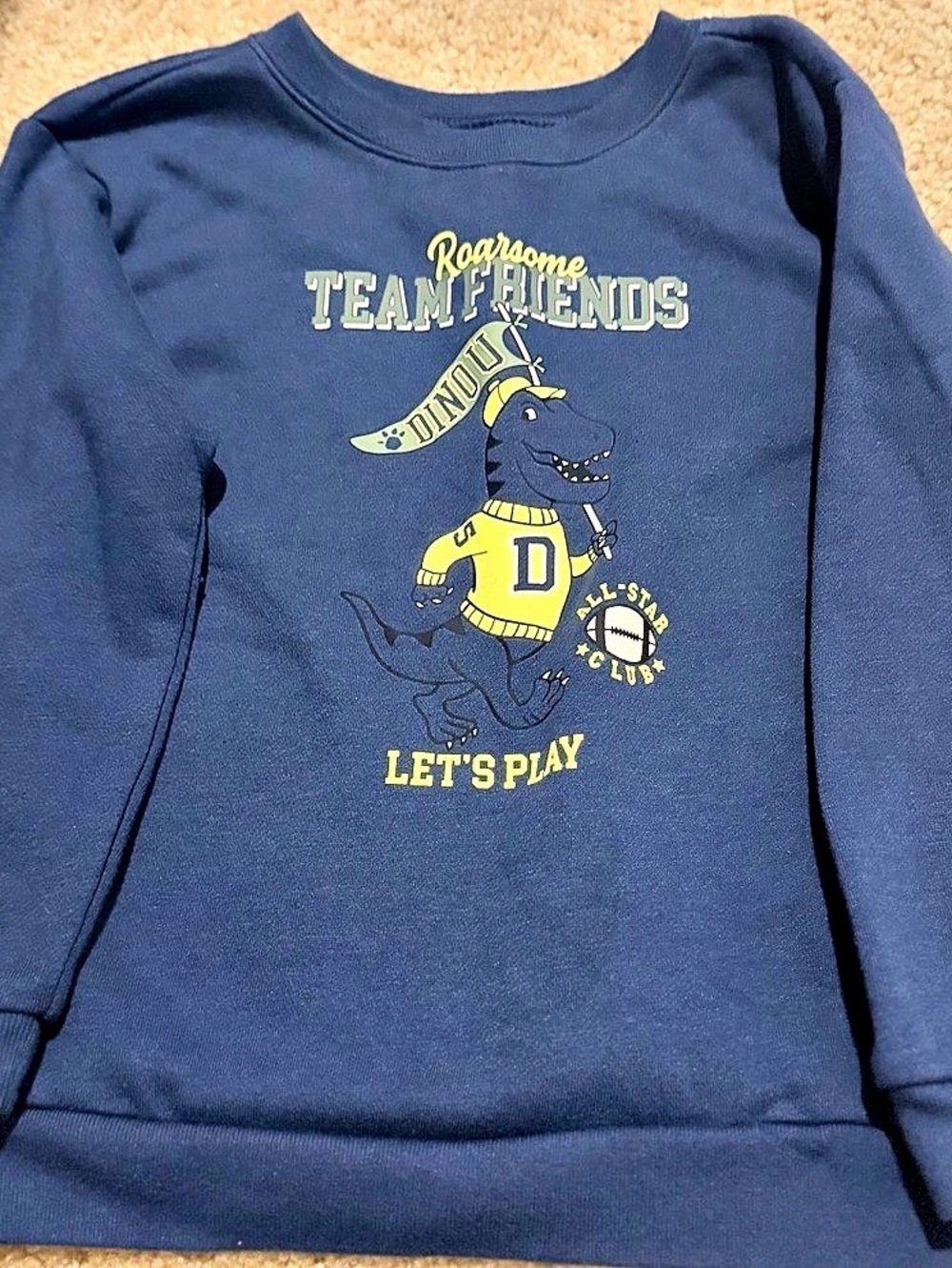 garanimals Roarsome Team Friends Dinosaur Sweatshirt Blue 4T